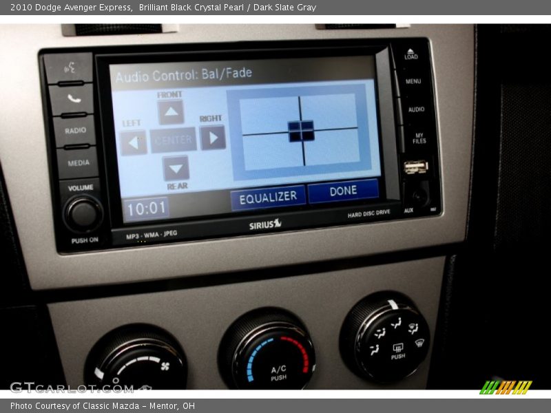 Brilliant Black Crystal Pearl / Dark Slate Gray 2010 Dodge Avenger Express