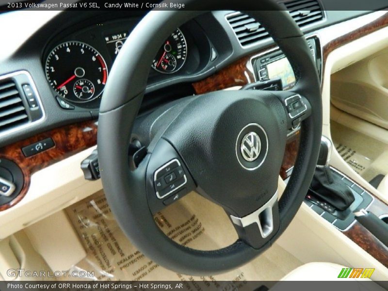 Candy White / Cornsilk Beige 2013 Volkswagen Passat V6 SEL