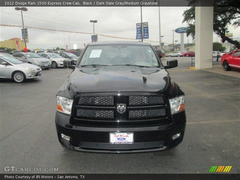 Black / Dark Slate Gray/Medium Graystone 2012 Dodge Ram 1500 Express Crew Cab