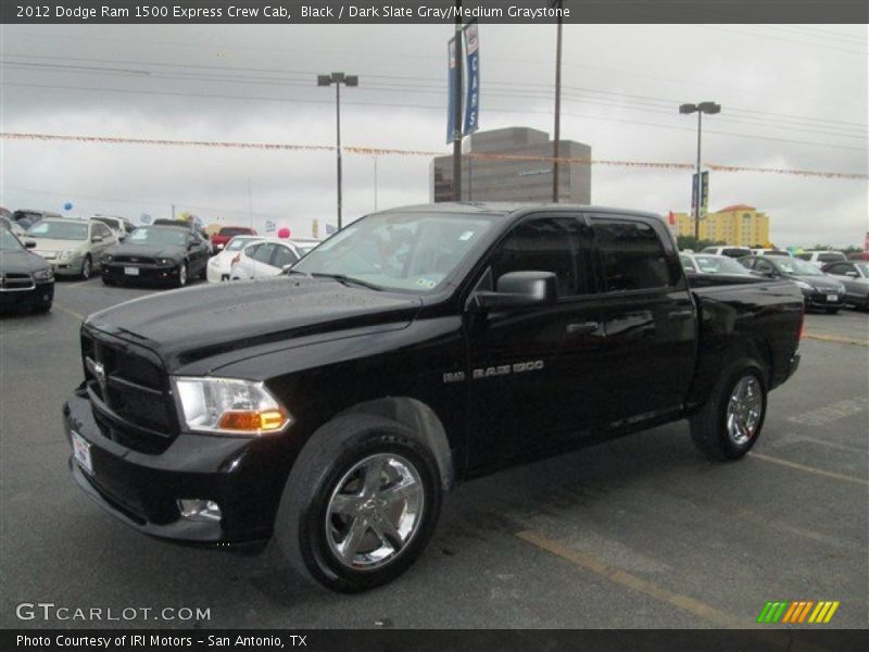 Black / Dark Slate Gray/Medium Graystone 2012 Dodge Ram 1500 Express Crew Cab