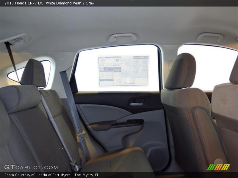 White Diamond Pearl / Gray 2013 Honda CR-V LX