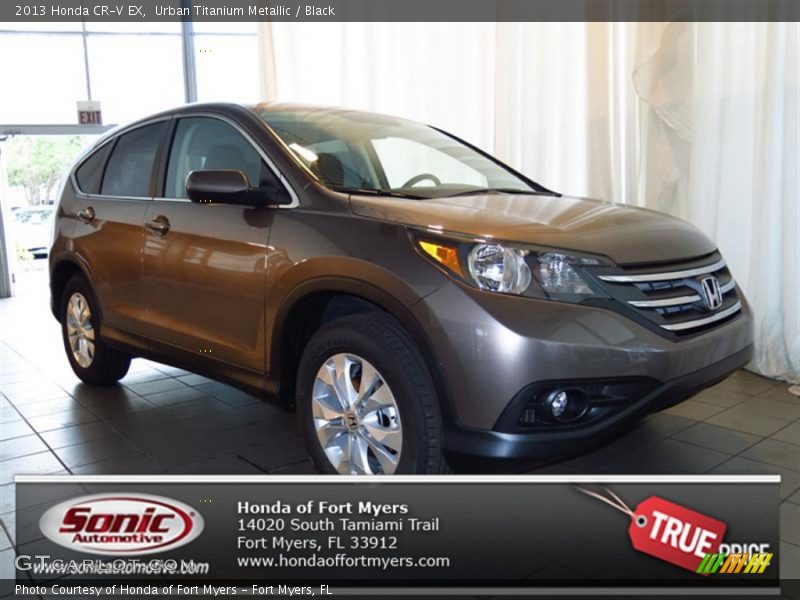 Urban Titanium Metallic / Black 2013 Honda CR-V EX