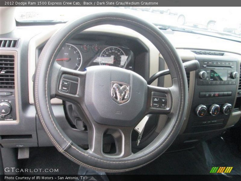 Black / Dark Slate Gray/Medium Graystone 2012 Dodge Ram 1500 Express Crew Cab