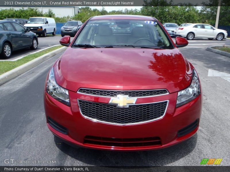 Crystal Red Metallic Tintcoat / Cocoa/Light Neutral 2013 Chevrolet Cruze LT