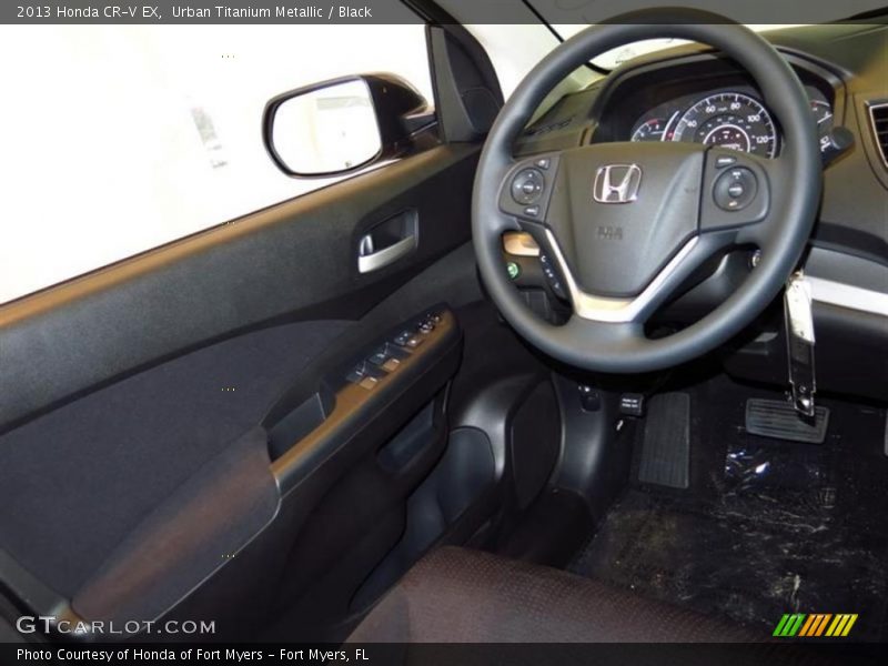 Urban Titanium Metallic / Black 2013 Honda CR-V EX