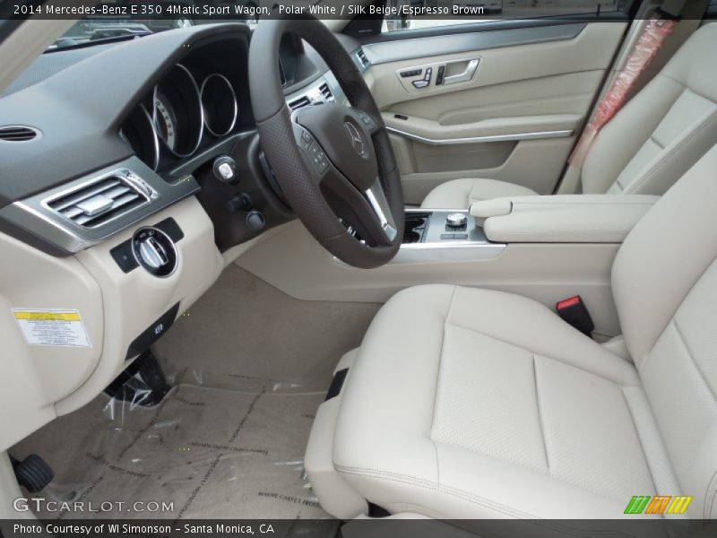  2014 E 350 4Matic Sport Wagon Silk Beige/Espresso Brown Interior