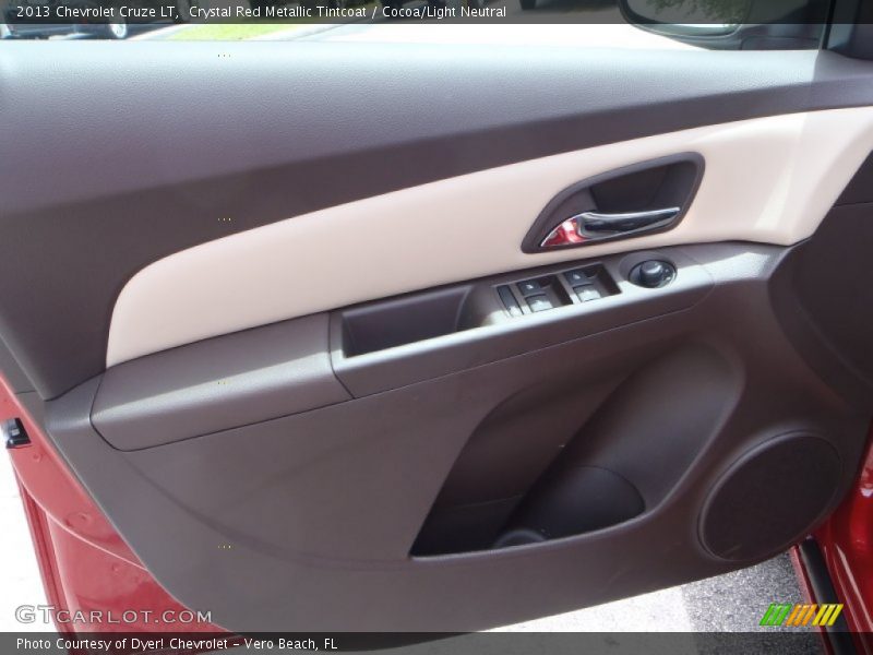 Crystal Red Metallic Tintcoat / Cocoa/Light Neutral 2013 Chevrolet Cruze LT