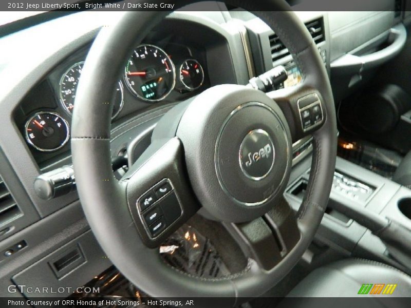 Bright White / Dark Slate Gray 2012 Jeep Liberty Sport