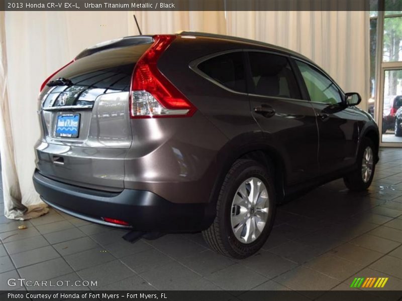 Urban Titanium Metallic / Black 2013 Honda CR-V EX-L