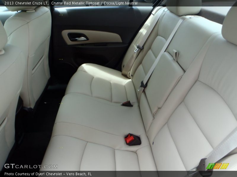 Crystal Red Metallic Tintcoat / Cocoa/Light Neutral 2013 Chevrolet Cruze LT
