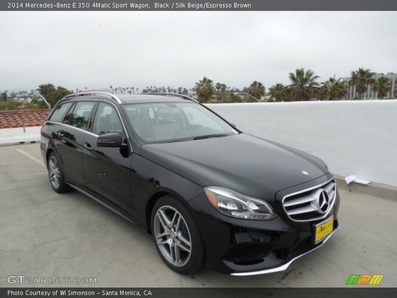 Black / Silk Beige/Espresso Brown 2014 Mercedes-Benz E 350 4Matic Sport Wagon