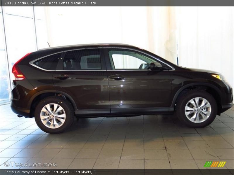 Kona Coffee Metallic / Black 2013 Honda CR-V EX-L