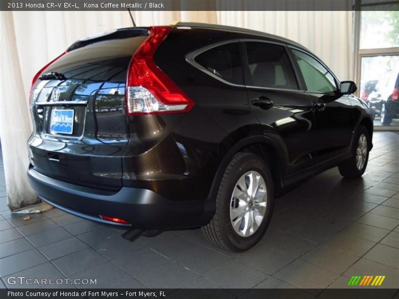 Kona Coffee Metallic / Black 2013 Honda CR-V EX-L