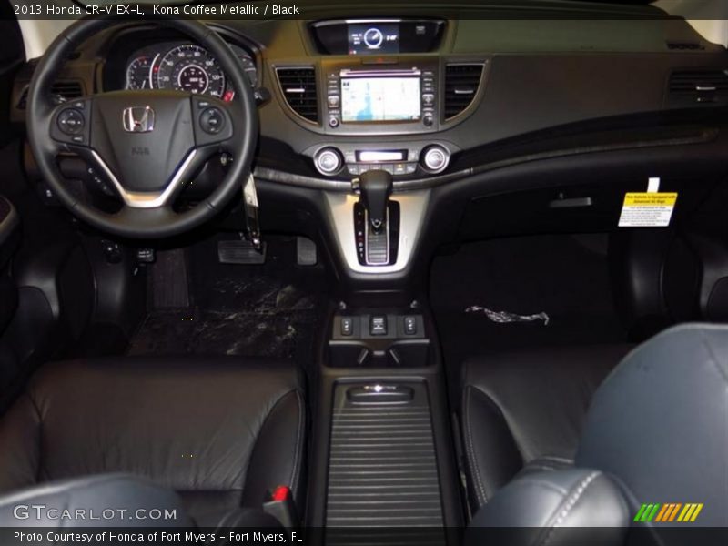 Kona Coffee Metallic / Black 2013 Honda CR-V EX-L