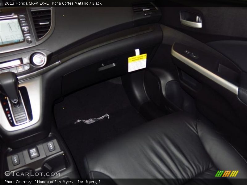 Kona Coffee Metallic / Black 2013 Honda CR-V EX-L
