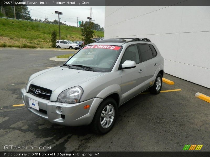 Platinum Metallic / Gray 2007 Hyundai Tucson Limited