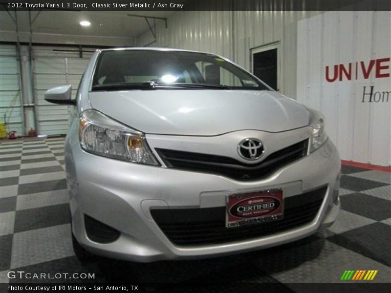 Classic Silver Metallic / Ash Gray 2012 Toyota Yaris L 3 Door