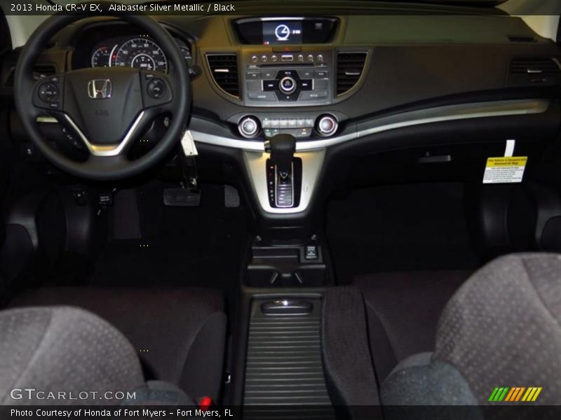 Alabaster Silver Metallic / Black 2013 Honda CR-V EX