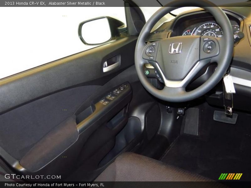 Alabaster Silver Metallic / Black 2013 Honda CR-V EX