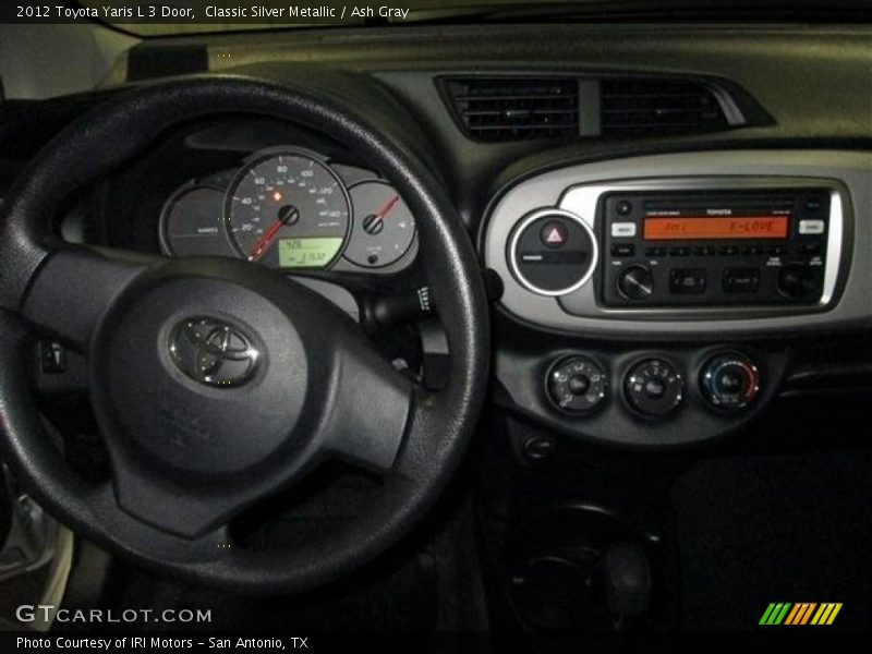 Classic Silver Metallic / Ash Gray 2012 Toyota Yaris L 3 Door