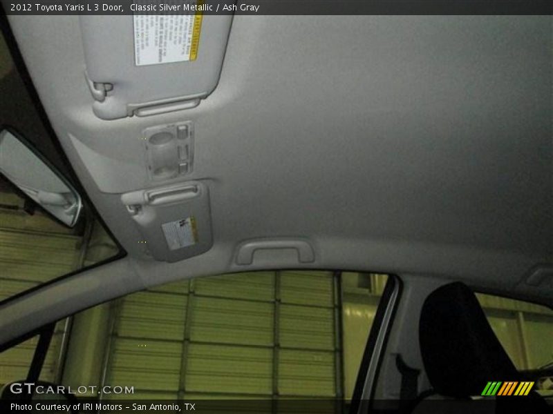 Classic Silver Metallic / Ash Gray 2012 Toyota Yaris L 3 Door