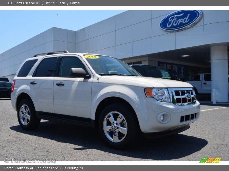 White Suede / Camel 2010 Ford Escape XLT