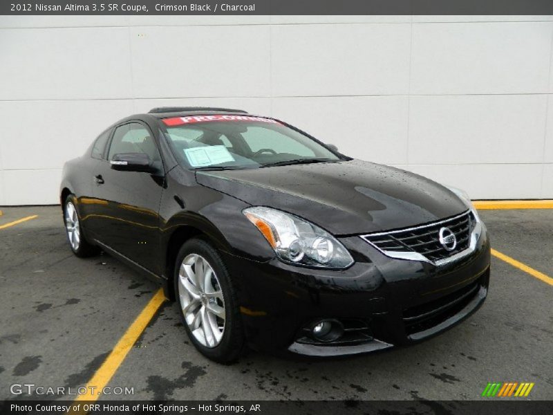 Crimson Black / Charcoal 2012 Nissan Altima 3.5 SR Coupe