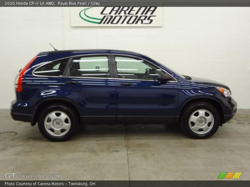 Royal Blue Pearl / Gray 2010 Honda CR-V LX AWD