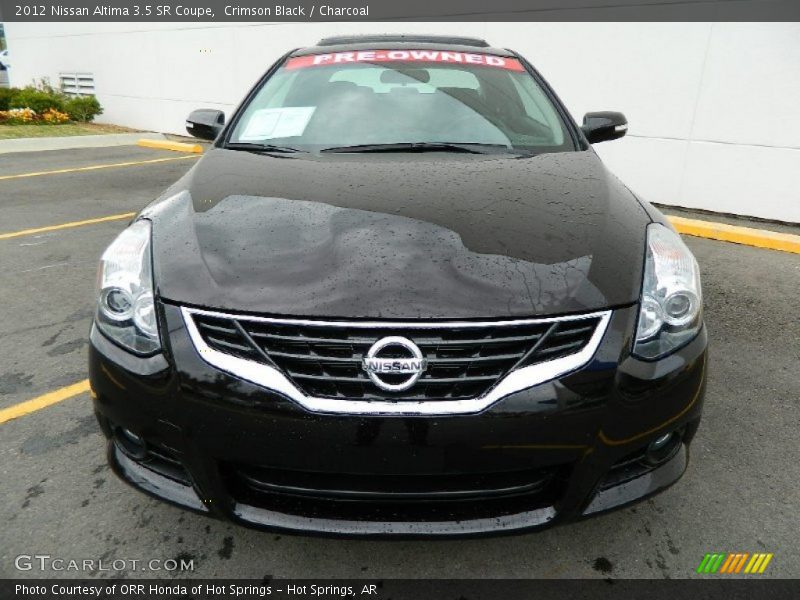 Crimson Black / Charcoal 2012 Nissan Altima 3.5 SR Coupe