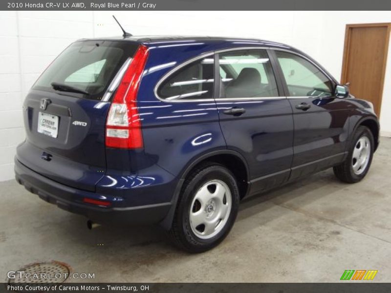 Royal Blue Pearl / Gray 2010 Honda CR-V LX AWD