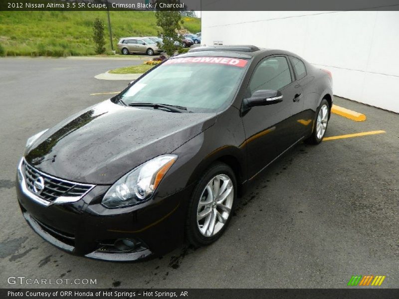 Crimson Black / Charcoal 2012 Nissan Altima 3.5 SR Coupe