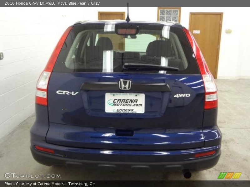 Royal Blue Pearl / Gray 2010 Honda CR-V LX AWD