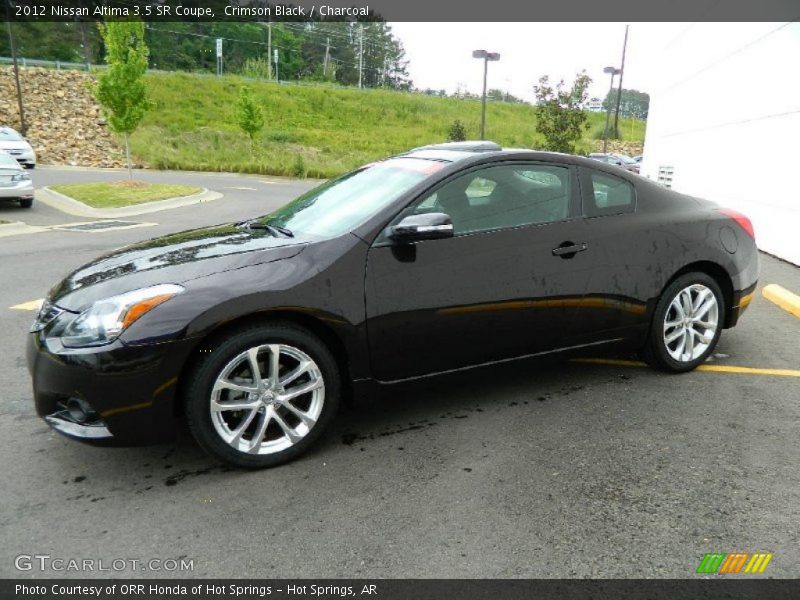 Crimson Black / Charcoal 2012 Nissan Altima 3.5 SR Coupe