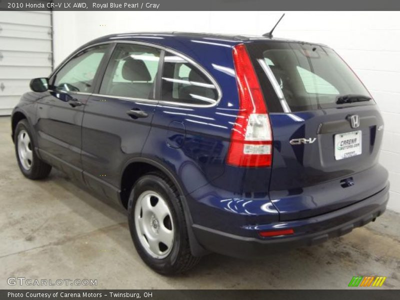 Royal Blue Pearl / Gray 2010 Honda CR-V LX AWD