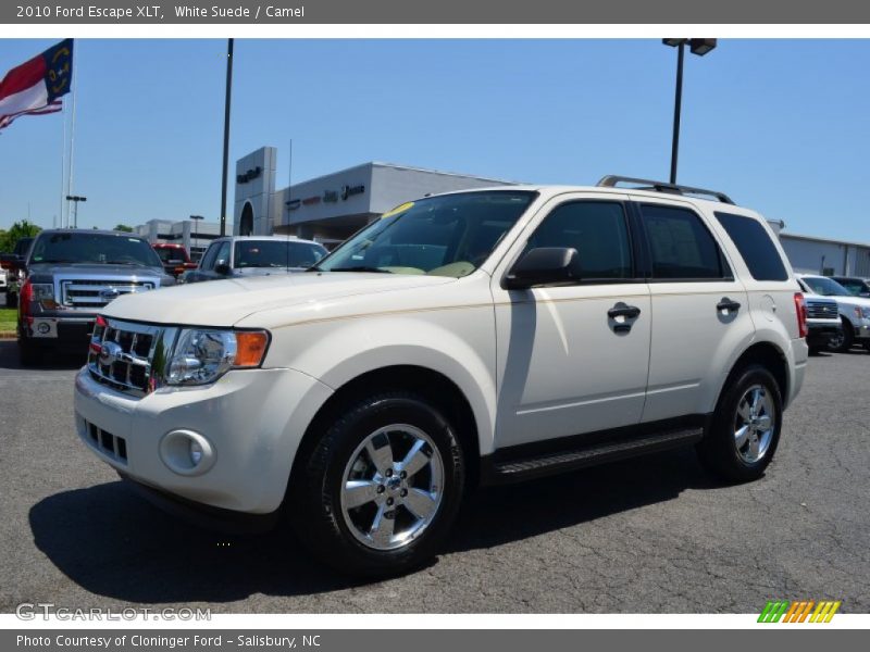 White Suede / Camel 2010 Ford Escape XLT