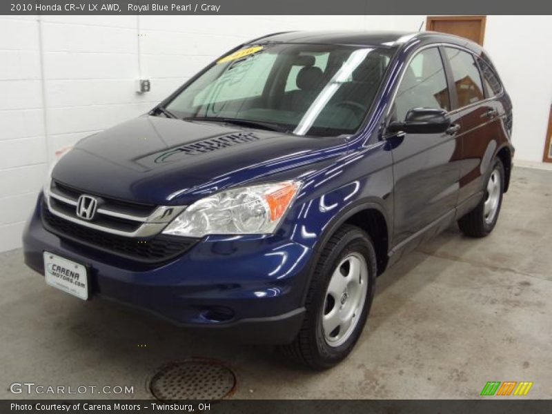 Royal Blue Pearl / Gray 2010 Honda CR-V LX AWD