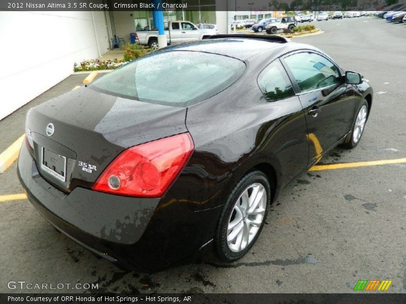 Crimson Black / Charcoal 2012 Nissan Altima 3.5 SR Coupe