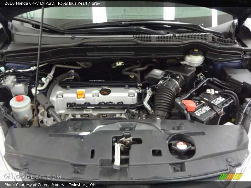 Royal Blue Pearl / Gray 2010 Honda CR-V LX AWD