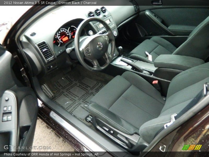 Crimson Black / Charcoal 2012 Nissan Altima 3.5 SR Coupe