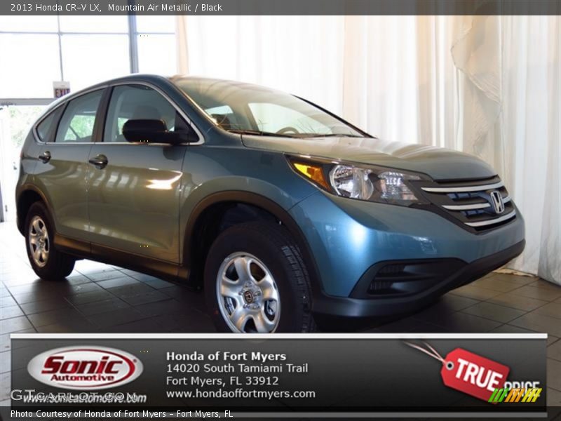 Mountain Air Metallic / Black 2013 Honda CR-V LX