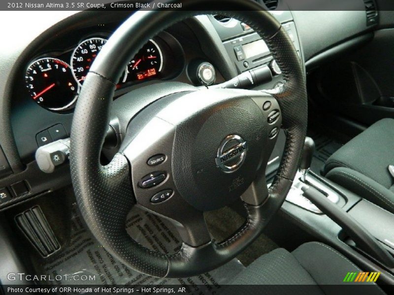 Crimson Black / Charcoal 2012 Nissan Altima 3.5 SR Coupe