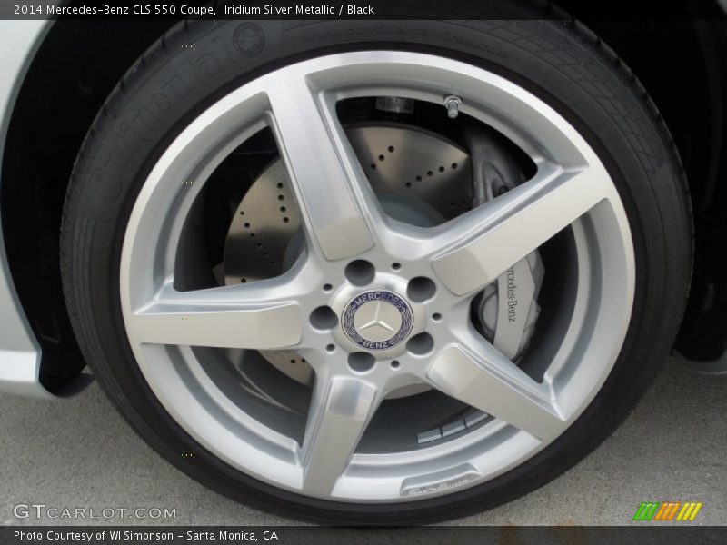 Iridium Silver Metallic / Black 2014 Mercedes-Benz CLS 550 Coupe