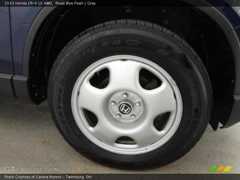 Royal Blue Pearl / Gray 2010 Honda CR-V LX AWD