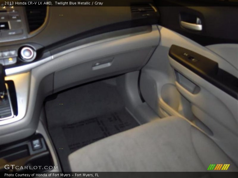Twilight Blue Metallic / Gray 2013 Honda CR-V LX AWD