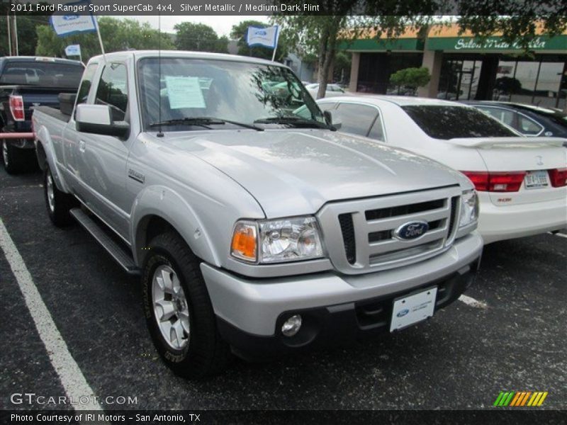 Silver Metallic / Medium Dark Flint 2011 Ford Ranger Sport SuperCab 4x4