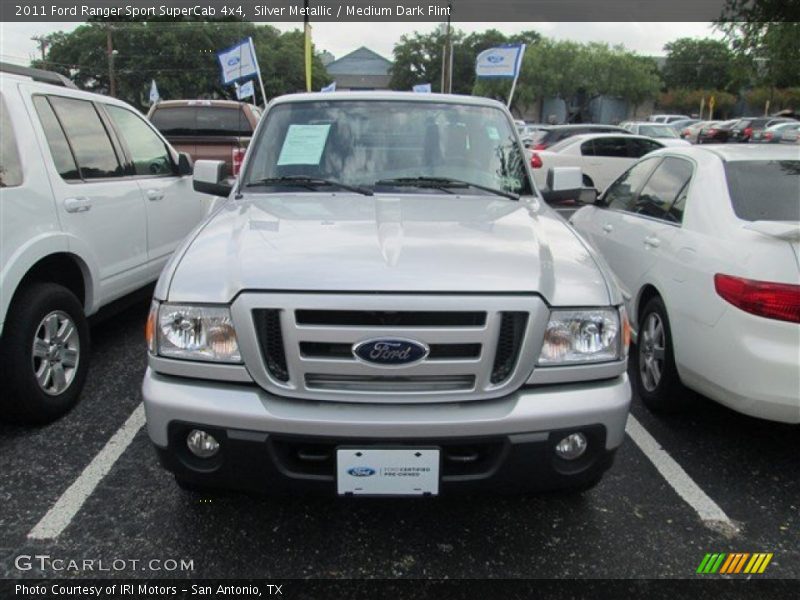 Silver Metallic / Medium Dark Flint 2011 Ford Ranger Sport SuperCab 4x4