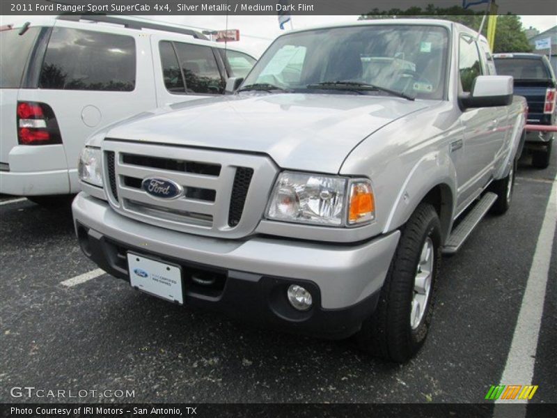 Silver Metallic / Medium Dark Flint 2011 Ford Ranger Sport SuperCab 4x4