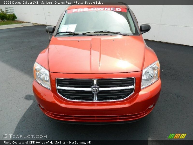 Sunburst Orange Pearl / Pastel Pebble Beige 2008 Dodge Caliber SXT