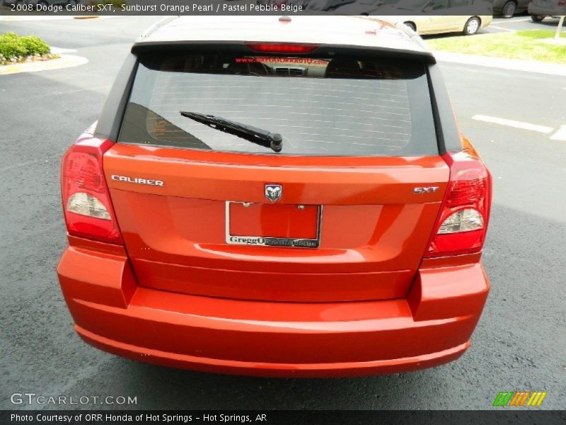 Sunburst Orange Pearl / Pastel Pebble Beige 2008 Dodge Caliber SXT