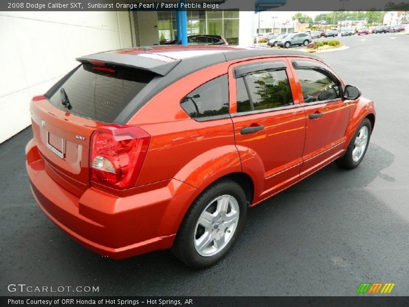 Sunburst Orange Pearl / Pastel Pebble Beige 2008 Dodge Caliber SXT